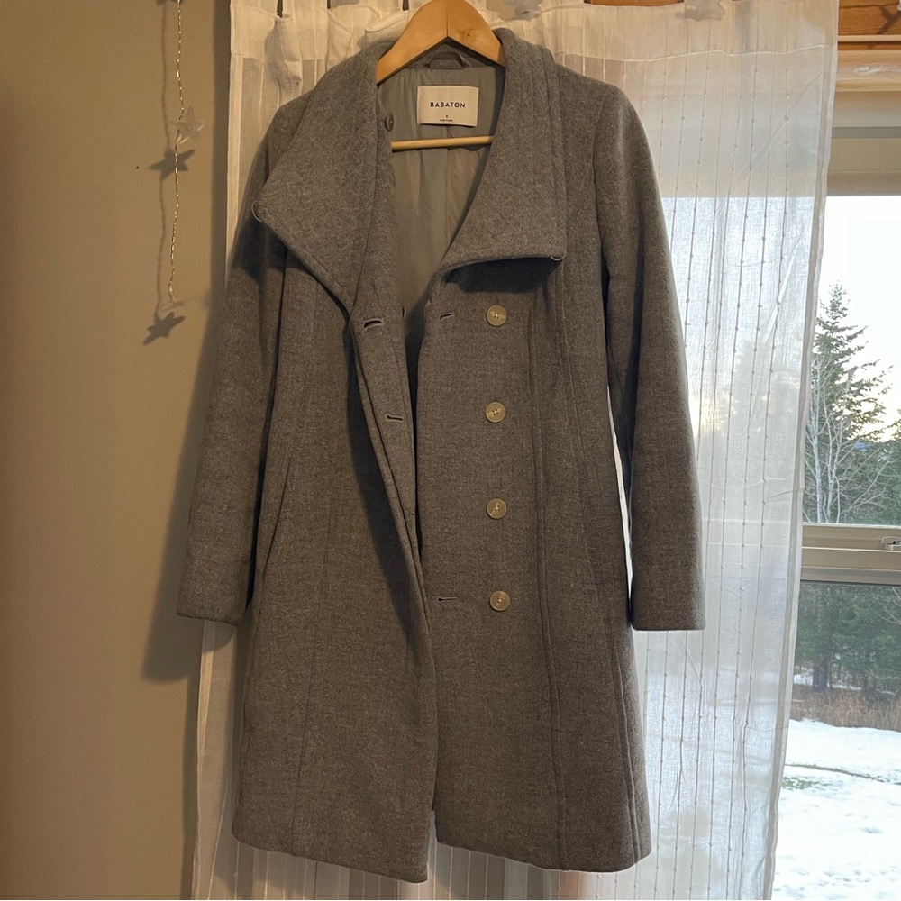 Babaton Gray Women's Coat - Picture 6 of 16